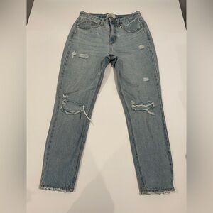 Sneak Peek Jeans Women’s Size 26 Vintage Distressed Style 100% Cotton Straight